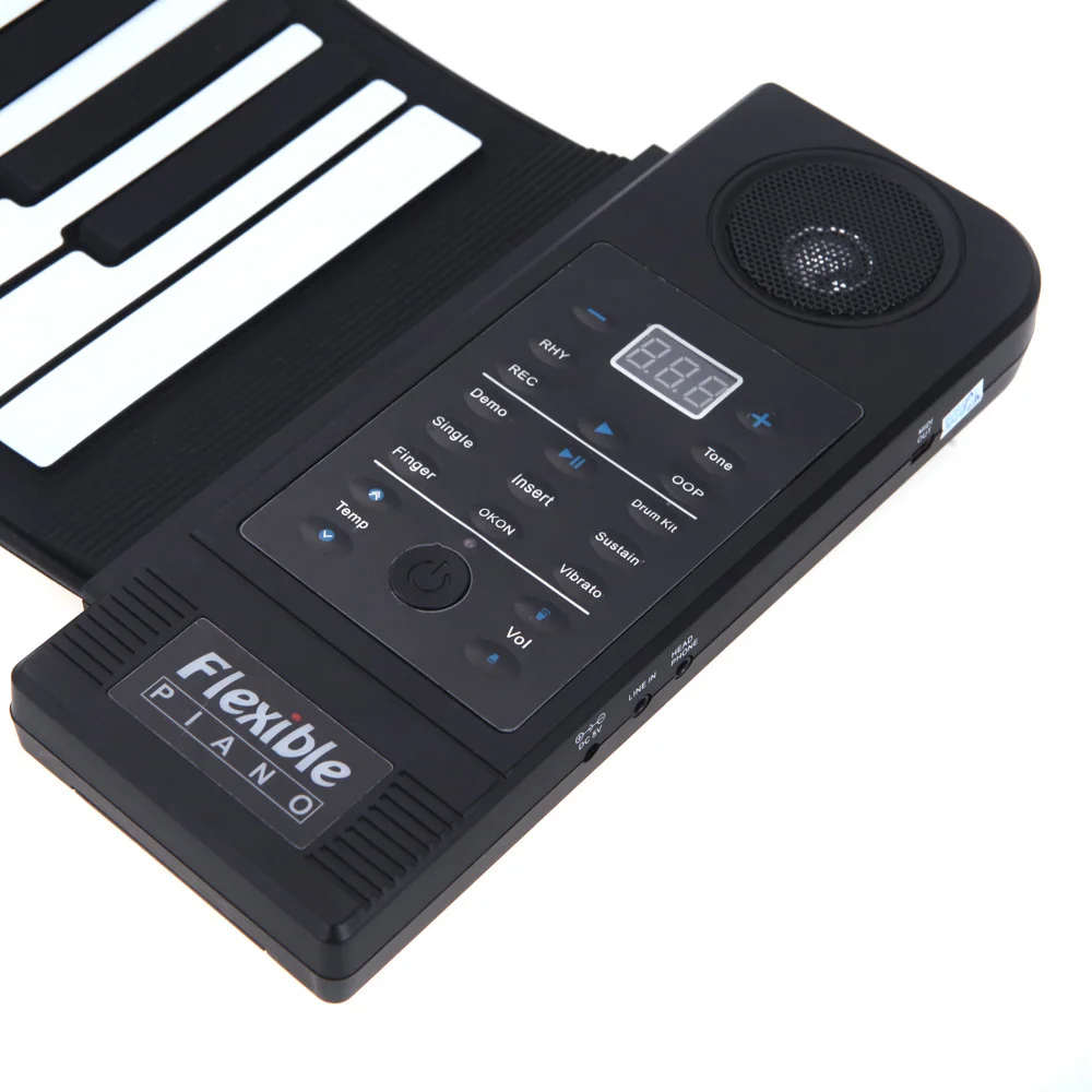 Гибкое пианино 61 Ключи, электронное пианино-клавиатура кремния рулонное пианино функция поддержки USB порт с громким динамиком