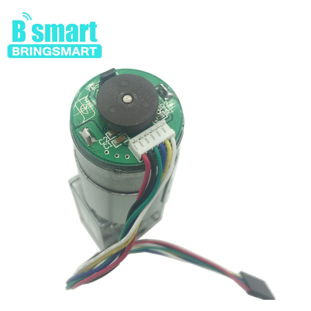 Bringsmart DC 12 В энкодер червячный двигатель A58SW-555B 24 В DC червячный мотор 16 об/мин высокий крутящий момент редуктор 470 об/мин турбинный двигатель энкодер