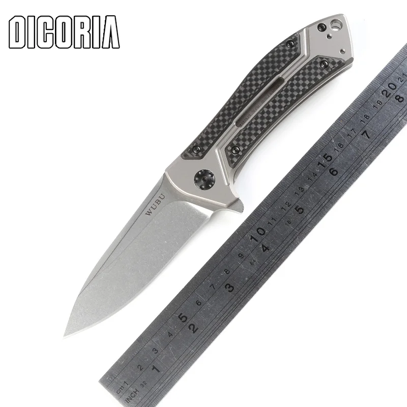 Dicoria ZT 0801 шарикоподшипник тактический складной Ножи M390 лезвие Титан Ручка Кемпинг Охота выживания Ножи для шашлыков Открытый EDC Инструменты