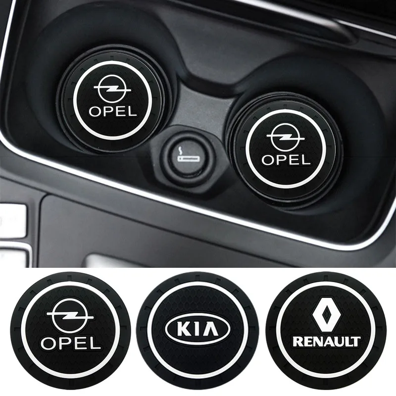 Стайлинг автомобиля ПВХ нескользящий коврик подставка чехол для Renault Opel Лада Vw Ford