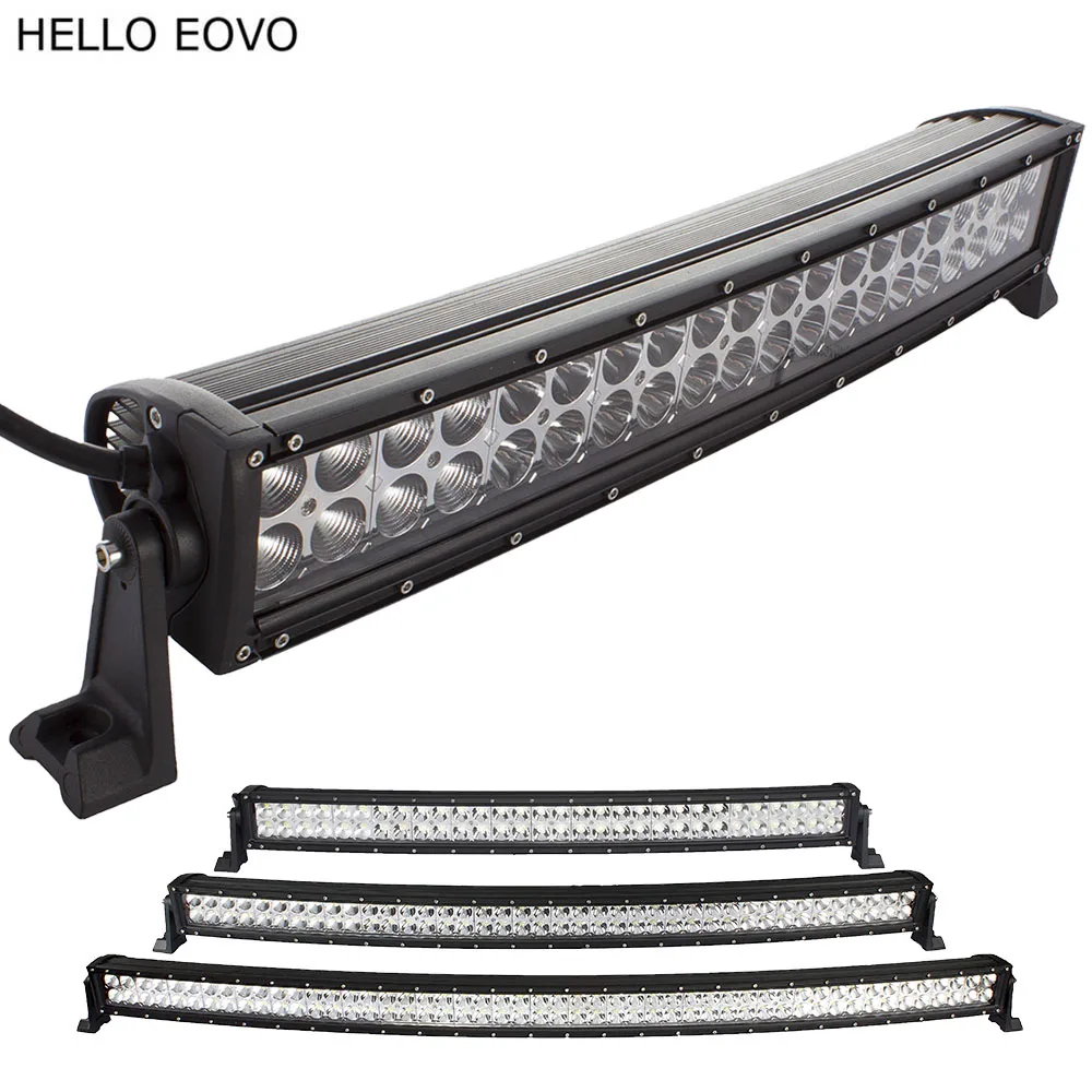 HELLO eovo 22 32 42 52 дюймов 120 Вт 180 240 300 изогнутые светодио дный свет бар для работы