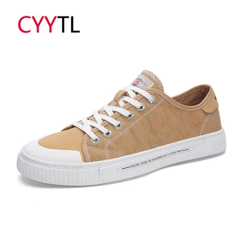 

CYYTL 2019 Spring Men Shoes White Light Sneakers Breathable Male Casual Flats Microfiber Leather Brand Loafers Tenis Masculino