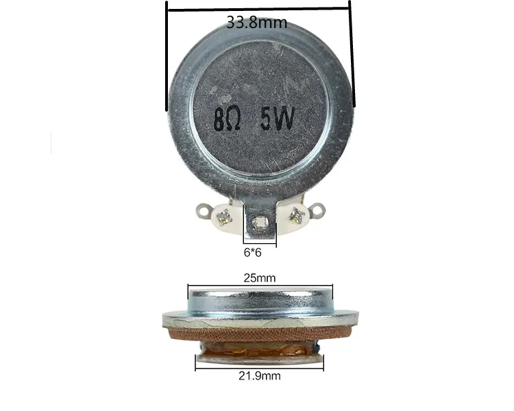 Ghxamp 1.5 дюймов резонансные вибрации Динамик 8ohm 5 Вт Рог Вибрационный самолет шок громкий Динамик DIY 2 шт