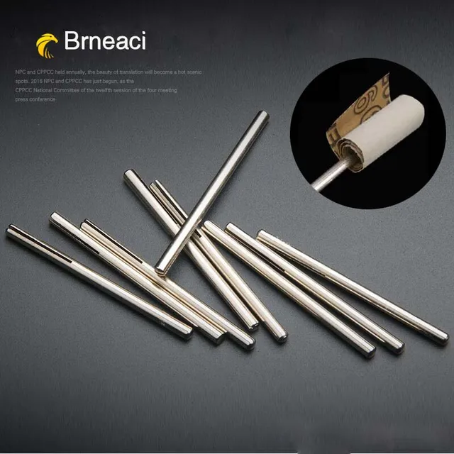 Brneaci Sandpaper Clip Rod Carved Jade Sandpaper Root Folder Polished