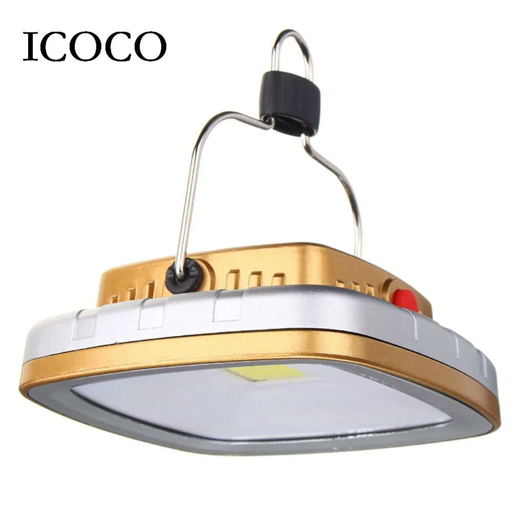 Us 3 49 20 Off Cob Led Solar Powered Light Usb Rechargeable Camping Tent Lamp Portable Outdoor Garden Night For Hiking Travel Hot Ing In