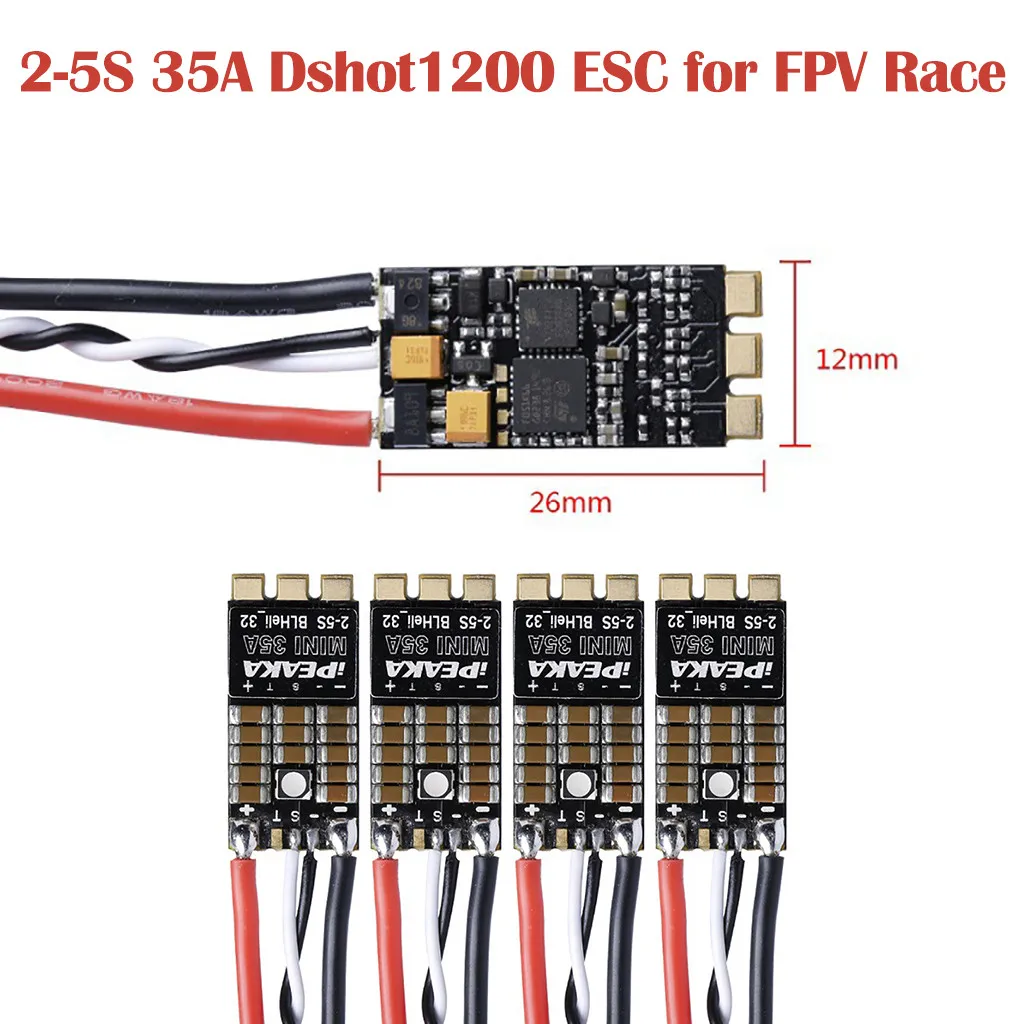 OMESHIN IFLIGHT IPEAKA 35A BLHELI-32 Bit 2-5S ESC DSHOT для FPV гоночный автомобиль БПЛА запчасти MCU