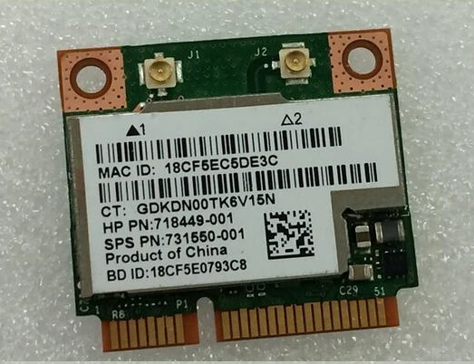 Mini pci-e wireless wifi wlan BCM943228HMB Dual Band 802.11b/g/n Wireless N 2.4G/5.0G WiFi Bluetooth Network card For hp laptop |