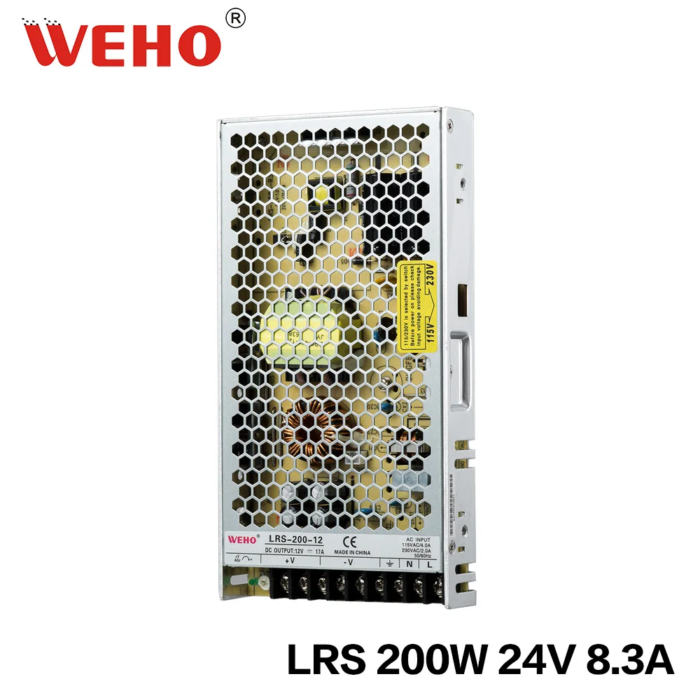 

(LRS-200-24)LRS-200-24 ac to dc 200w 24v single output ultra thin power supply