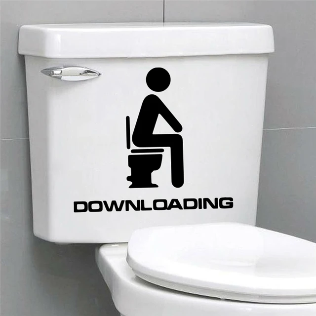 Funny Bathroom Toilet Stickers 4