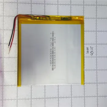 

lithium polymer battery 3x100x100mm 3.7v 6000mah tablet battery 2 wire