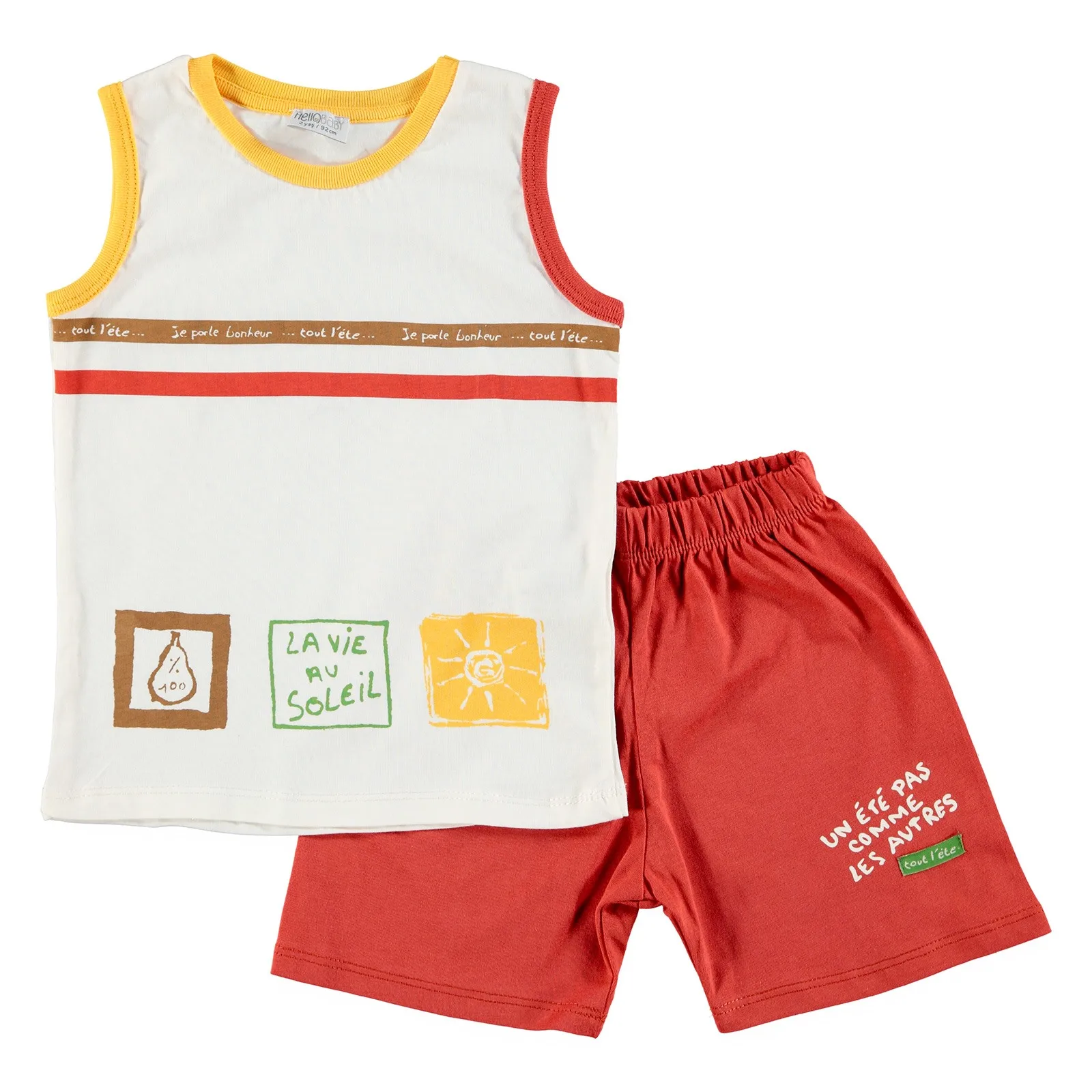 

ebebek HelloBaby Baby Boy Soleil Theme Athlete Short Set