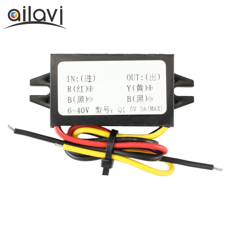 

15W Volt Step Down CPT Power Supply Voltage Regulator Module DC12V 24V to DC 5V 3A Buck Converter