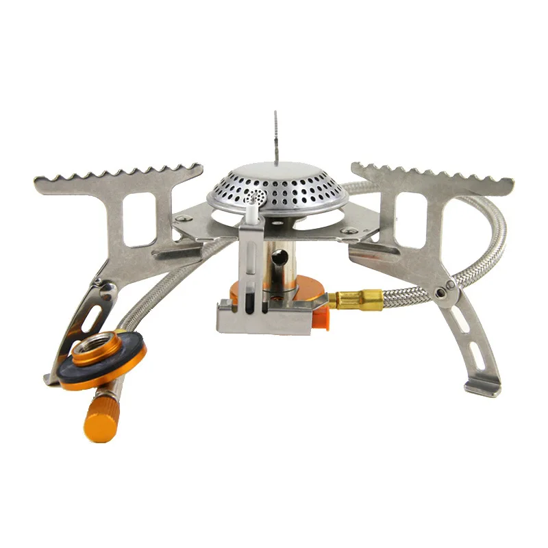 

Outdoor stove camping alpine split stove electric fire gas stove head energy saving folding flat gas tank 3000W