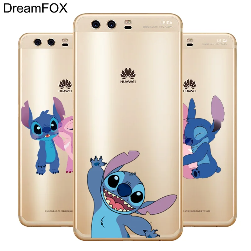 Мягкий силиконовый чехол из ТПУ DREAMFOX L605 Stich для Huawei P8 P9 P10 Lite Plus 2017 Honor 8 Pro 9 6X |