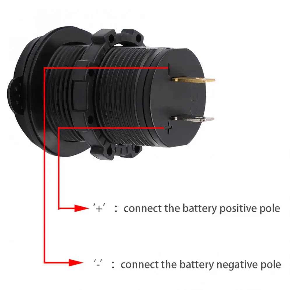 Двойной DC 5V 4.2A USB автомобильный прикуриватель для мотоцикла ABS Авто розетка зарядное устройство+ светодиодный цифровой вольтметр метр