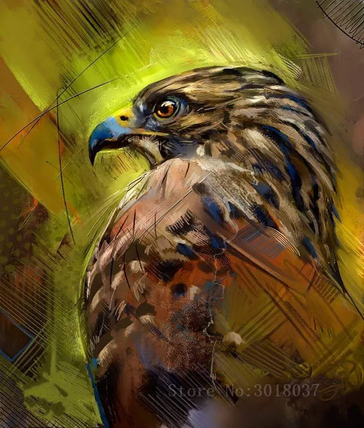 

Diamant Diy 5D Diamond Painting Cross Stitch Proud Eagle Needlework 3D Diamond Embroidery Full Diamond Decorative Stickers Kits