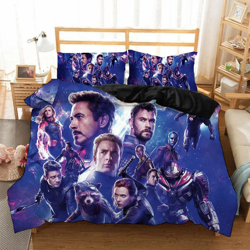  Marvel Avengers Alliance 3D Thanos bedding set iron Man The Captain America Thor The Incredible Hul