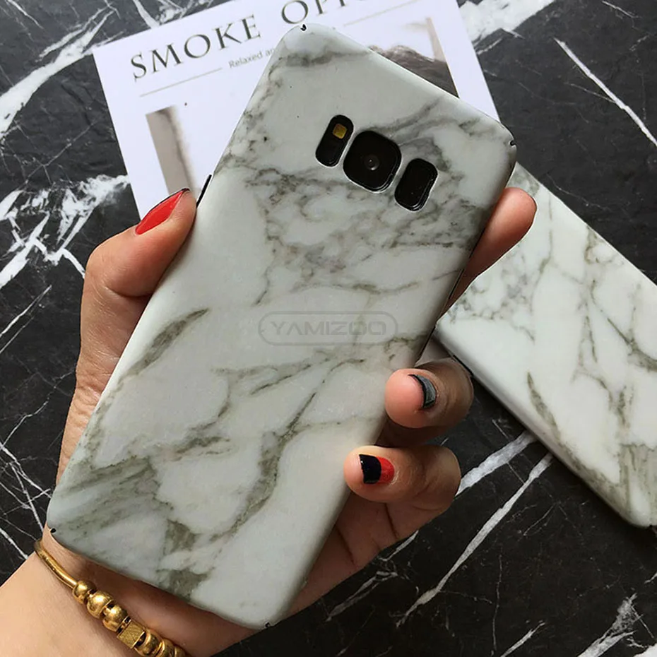Marble Case For Samsung Galaxy s8 Plus Note 8 Phone Cases Luxury Plastic Thin Soft Coque Cover For Samsung Galaxy s7 Edge Fundas (1)