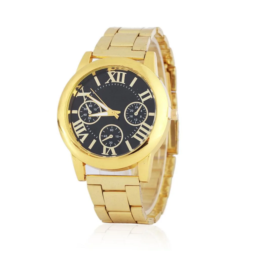 Digital Wrist Watch Fashion Unisex Vintage Roman Dial Quartz Business