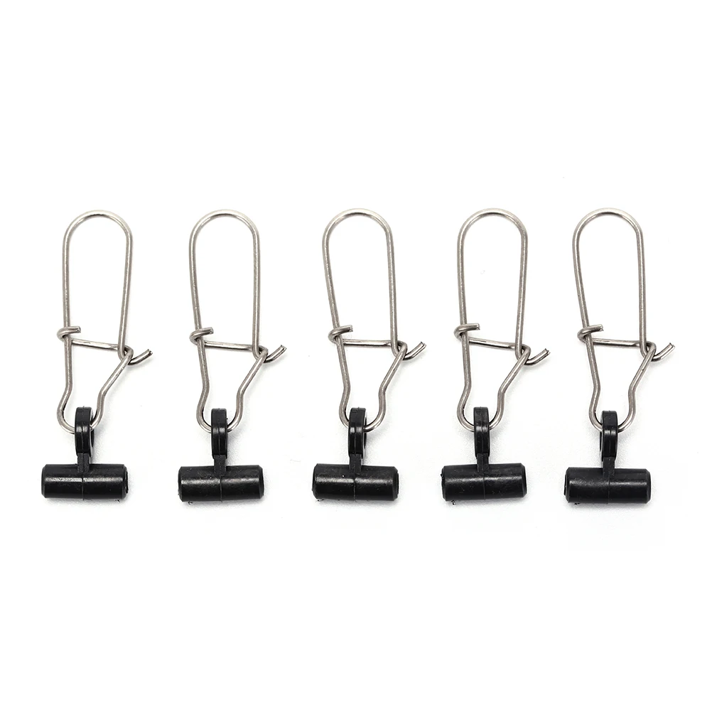 20Pcs Fishing Sinker Slip Clips Plastic Head Swivel With Hook Snap