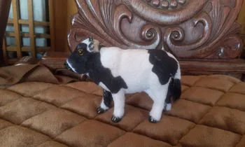 

simulation 10x8cm cow toy lifelike dairy cow model home decoration gift t243