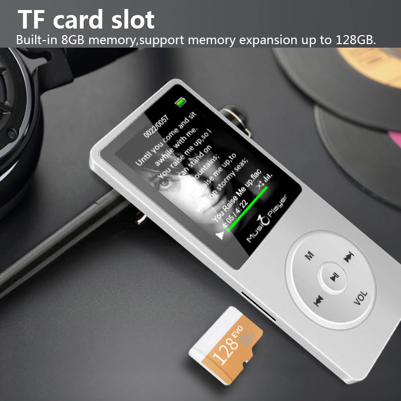 ICEICE MP3 плеер со встроенным Динамик 1,8 Экран спортивные MP3 hi fi fm радио мини спортивные MP 3 музыкальный плеер портативный металлический walkman