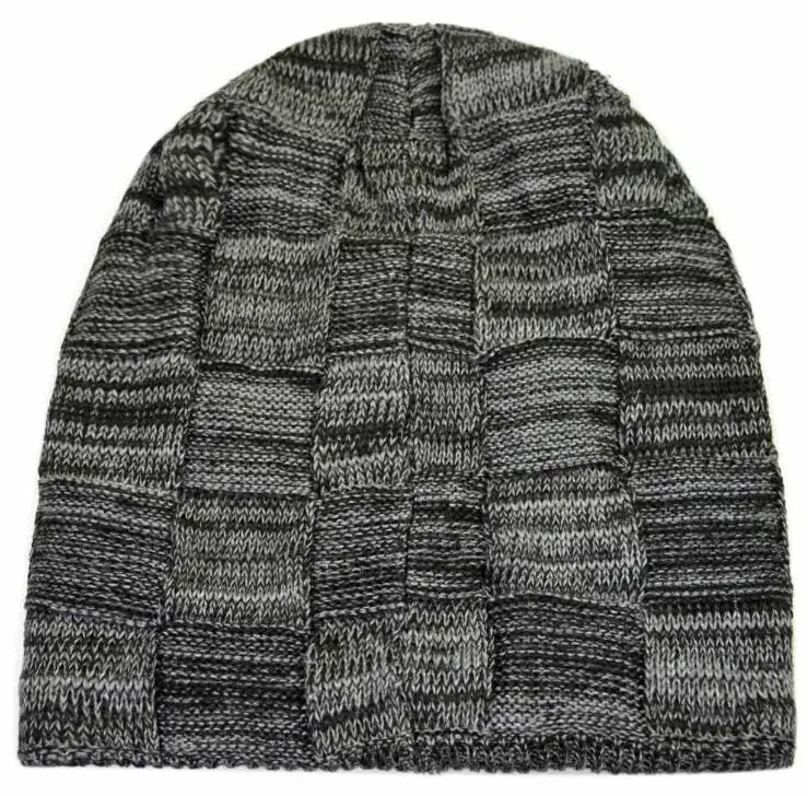 UNIKEVOW(шапка и шарф 1 комплект) новая осенне-зимняя теплая вязаная шапка шарф набор для мужчин и женщин шапка и шейный платок наборы - Цвет: black cap