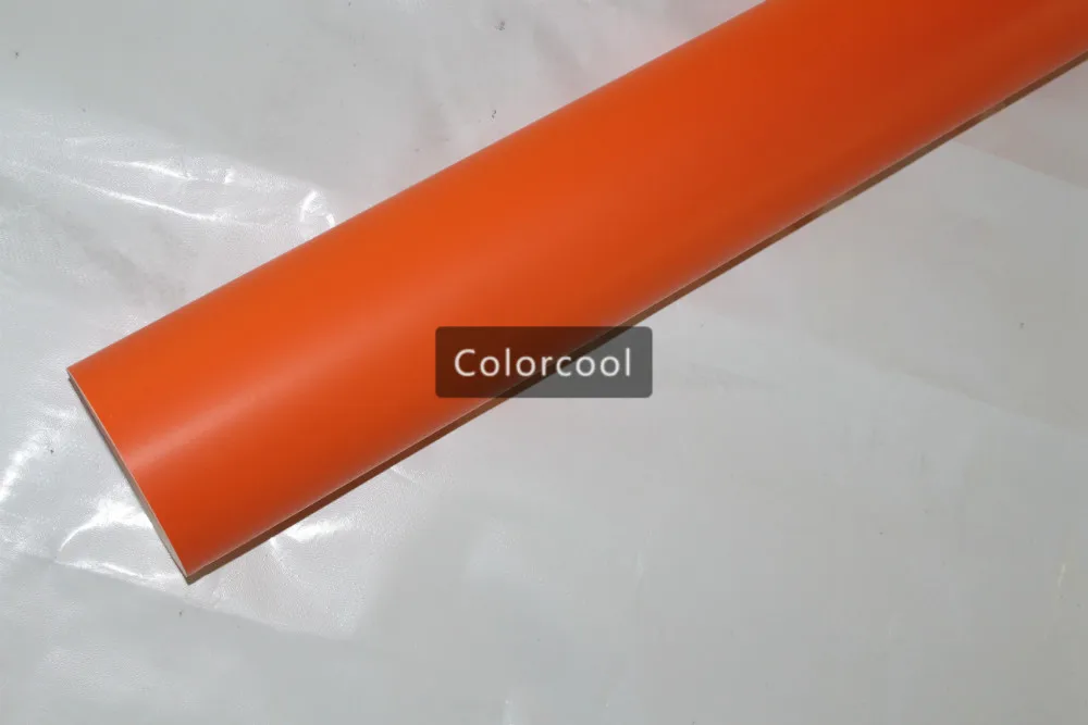 

Orange matte car vinyl sticker color change adhesive wrap matte film for motorcycle air bubble free quality