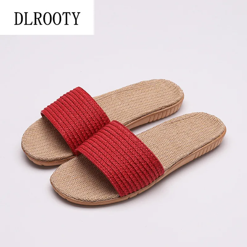

Women Slippers Sandals Flip Flops 2019 New Summer Fashion Breathable Non-slip Shoes Woman Hemp Slides Solid Lady Casual Female