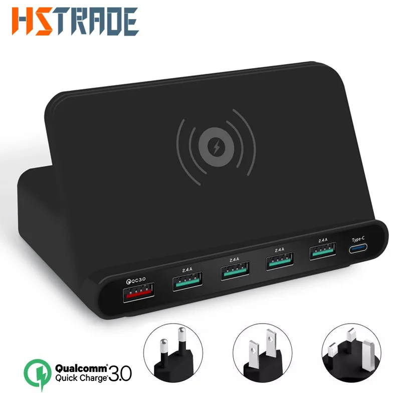

HSTRADE 10W Qi Wireless Charger for iPhone X XS XR 8 Plus Fast Wireless Charging Pad for Samsung S8 S9 S10 Xiaomi mi 9 Charger