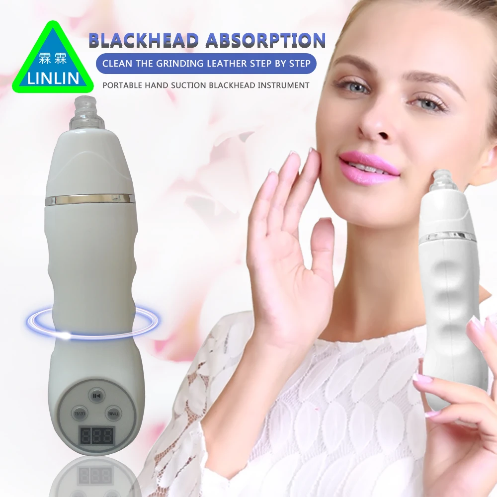 LINLIN Clean Blackhead Vacuum Suction Remove Machine Facial Pore Cleaner Diamond Dermabrasion Device Skin Peeling Acne