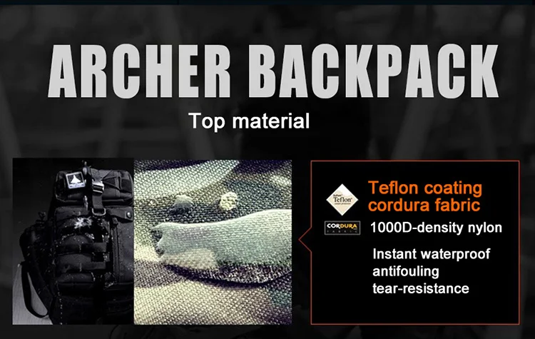 Esportes ao ar Mochila para Acampamento Bolsa de Ombro Duplo dos Homens Qualidade Superior Livre Tático Caminhadas Escalada Mochila 8 Qualidade superior esportes ao ar livre tático