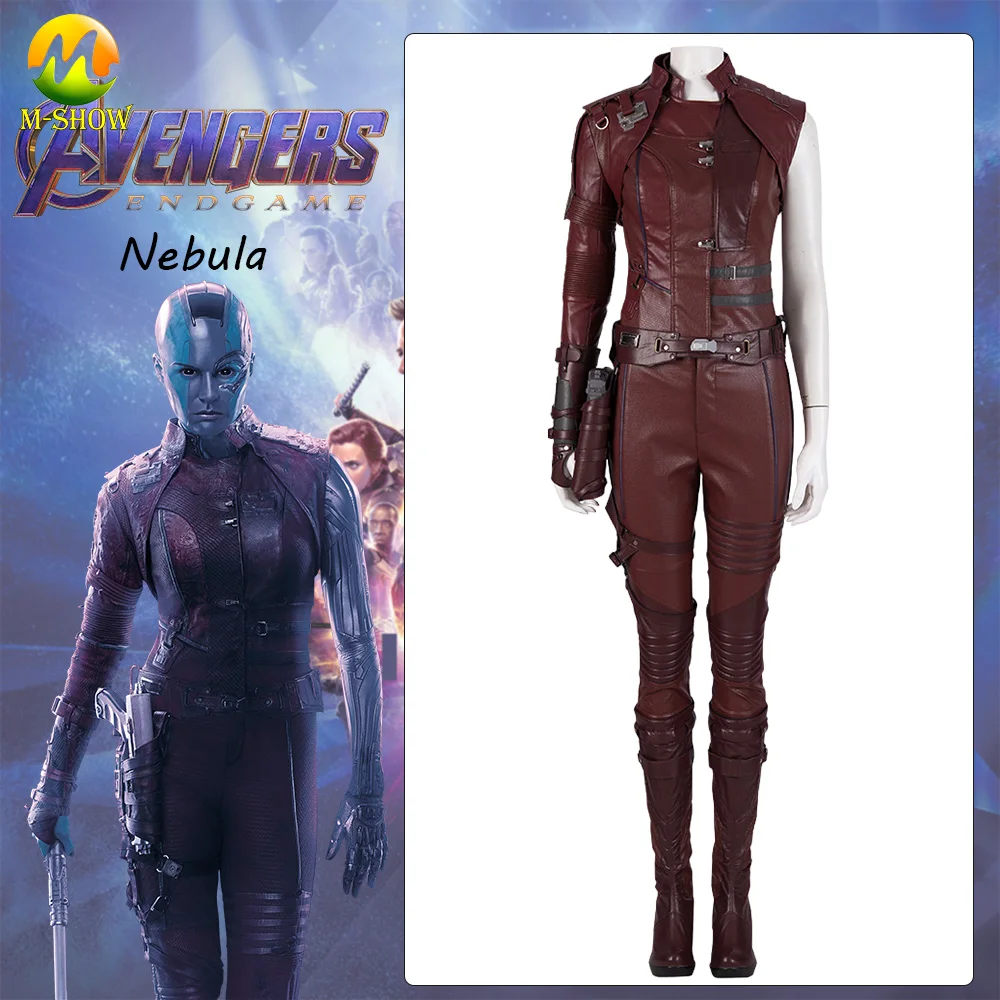 Marvel Avengers Endgame Nebula Cosplay Costume Avengers 4 Karen Gillan Cosplay Full Set Outfit Halloween Cosplay For Women