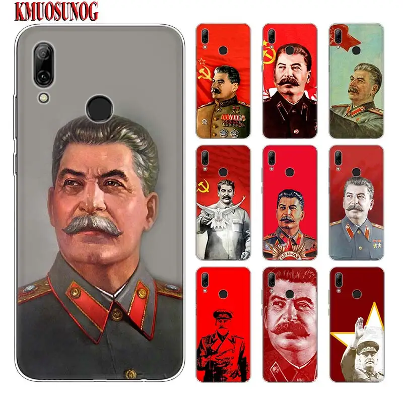 

Silicone Phone Case Stalin Soviet Union for huawei P30 Lite P Smart Honor 7A 8 8A 8C 8X 10i Y5 Y6 Y7 Y9 Pro 2019 2018 2017
