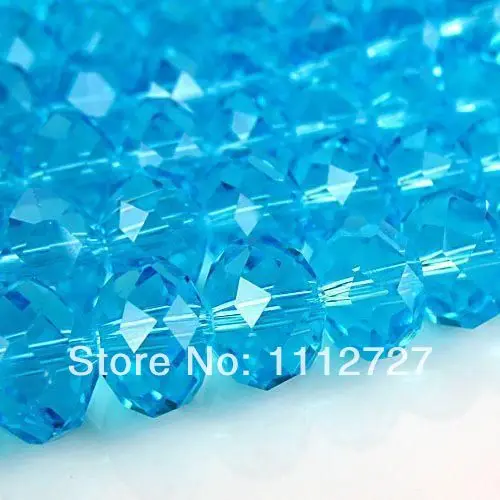

Accessory Crafts Parts Jewelry Making Design 140PCS 6x8mm Blue Crystal Loose DIY Beads For Necklace Bracelet Wholesale Ornament