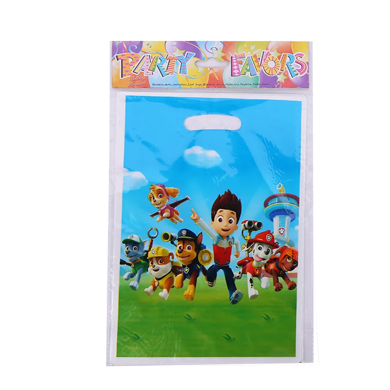  9/16/7 pcs PAW Patrol Tableware set Disposable Cups Mugs Cup knife Fork Spoon Puppy Theme Party For