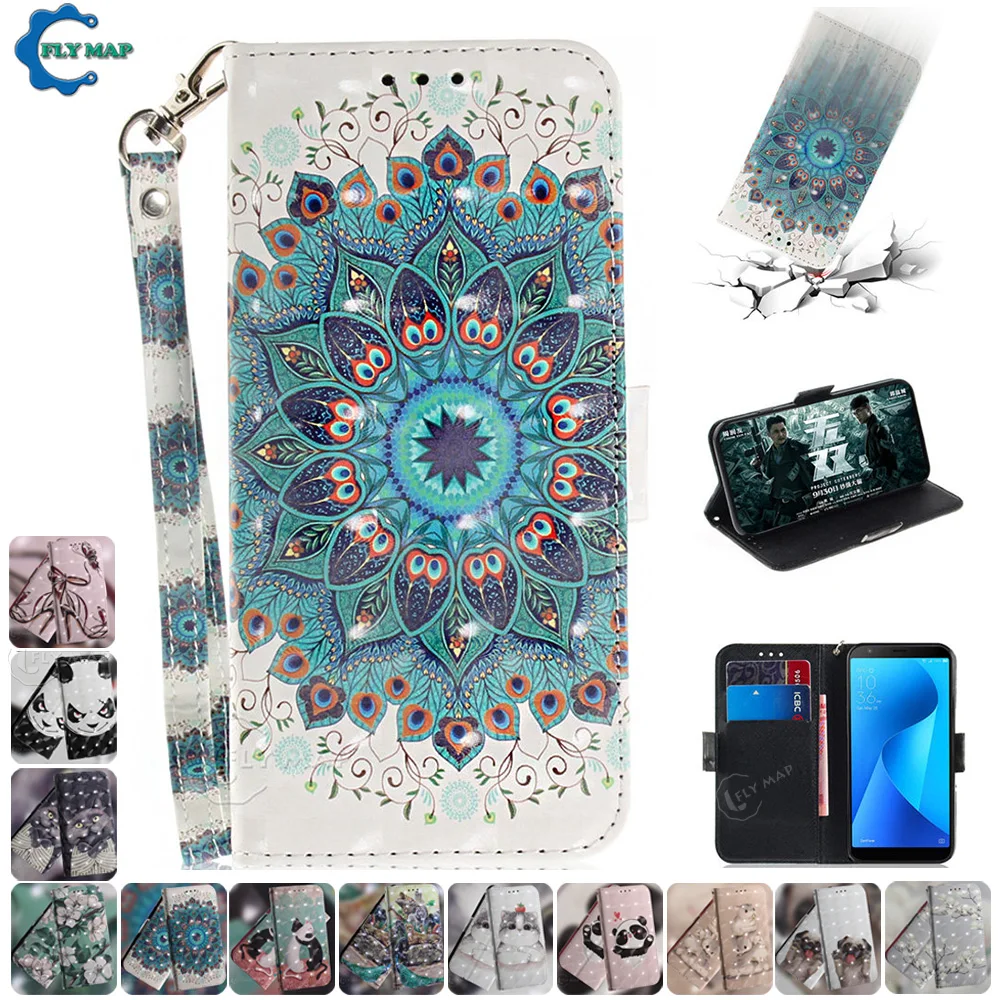 Флип чехол для ASUS Zenfone Max Plus (M1) ZB570TL 570 X018D X018DC силиконовый телефона Etui кожаный 5 5Z