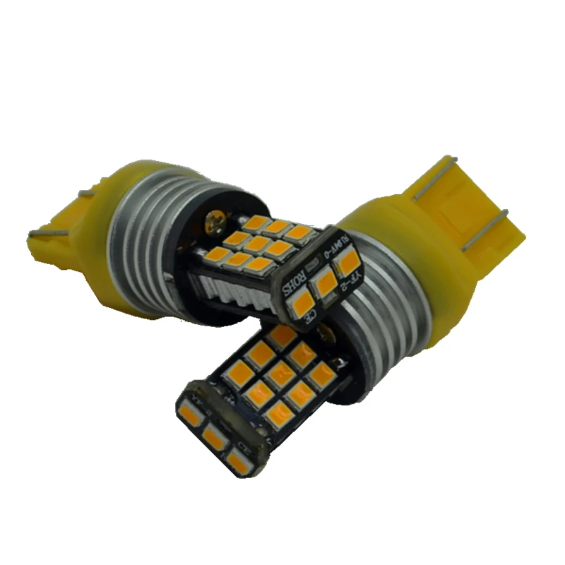 

10 Pcs T20 W21W LED W21/5W LED 7440 7443 21SMD LED Bulb for Car Turn Signal Brake Reverse Parking DRL Fog Light Lamp