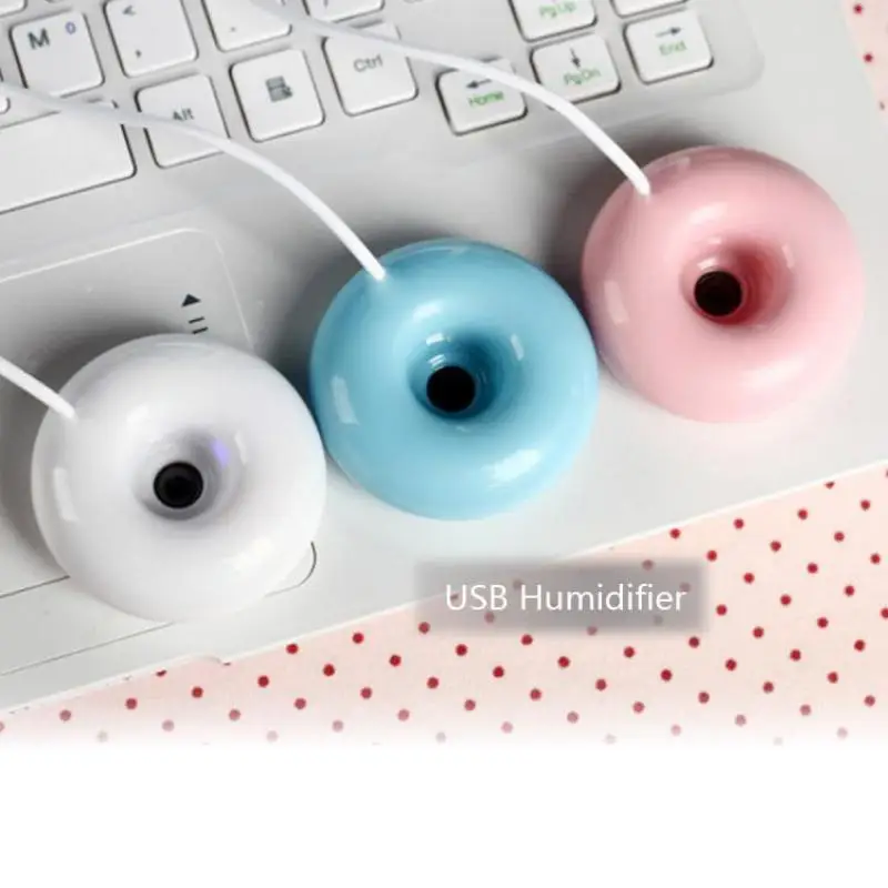 

Mini USB Donut Humidifier Air Purifier Diffuser Home Office Desktop Car Portable New Fashion G