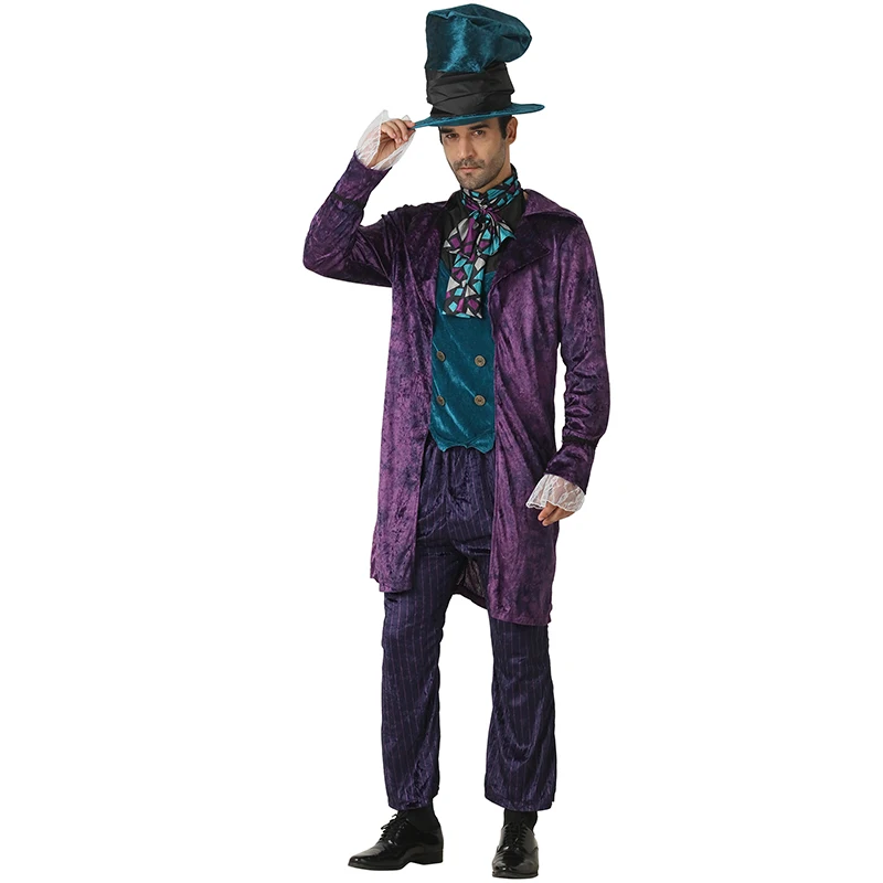 Eraspooky костюм Алисы в стране чудес для взрослых, костюм для Хэллоуина, костюм для пары, костюм королевы сердец, женские карнавальные вечерние платья Mad Hatter