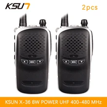 2PCS BUXUN X-36TFSI Walkie Talkie 8W Dual Band Portable Radio UHF400-480MHz CB Radio