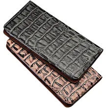 3D Crocodile Genuine Leather Case For Xiaomi Black