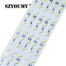 SZYOUMY 200 метров яркие красные/зеленые/7020 светодиодный свет бар светодиодный жесткой полосы Non-Водонепроницаемый DC12V 100 см 72 светодиодный s холодный белый и теплый белый