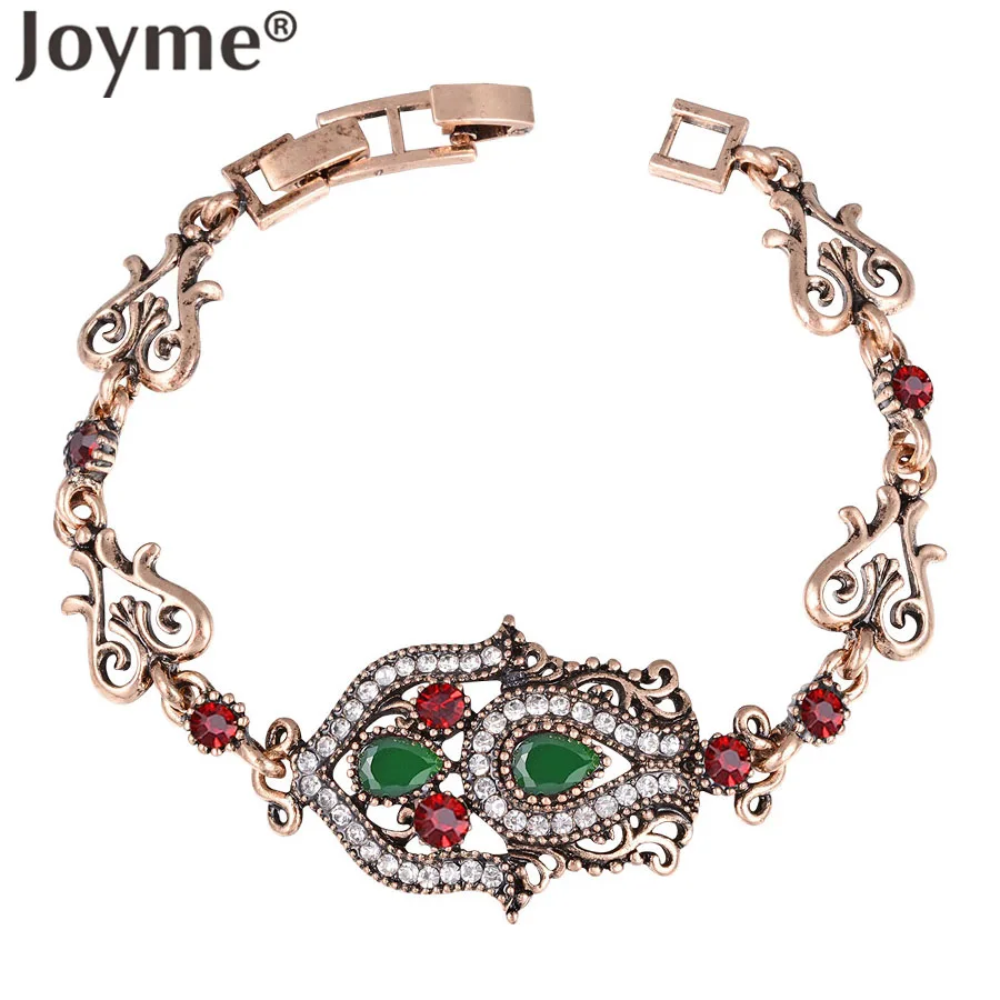 Joyme новые турецкие Винтажные Ювелирные Браслеты для женщин антикварные