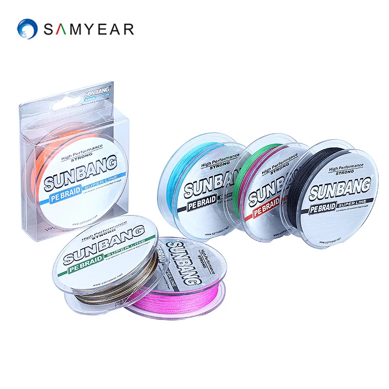 Free Shipping 4 strands 8LB-20LB 300M PE Braided Multifilament Braide Fishing Line -- SUNBANG | Спорт и развлечения