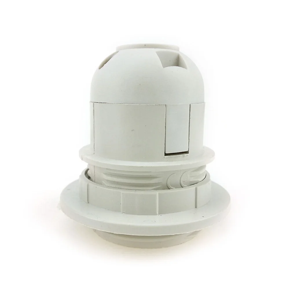 Винт ES E27 M10 лампа держатель подвесной разъем абажур Воротник Аксессуары для освещения - Цвет: Белый