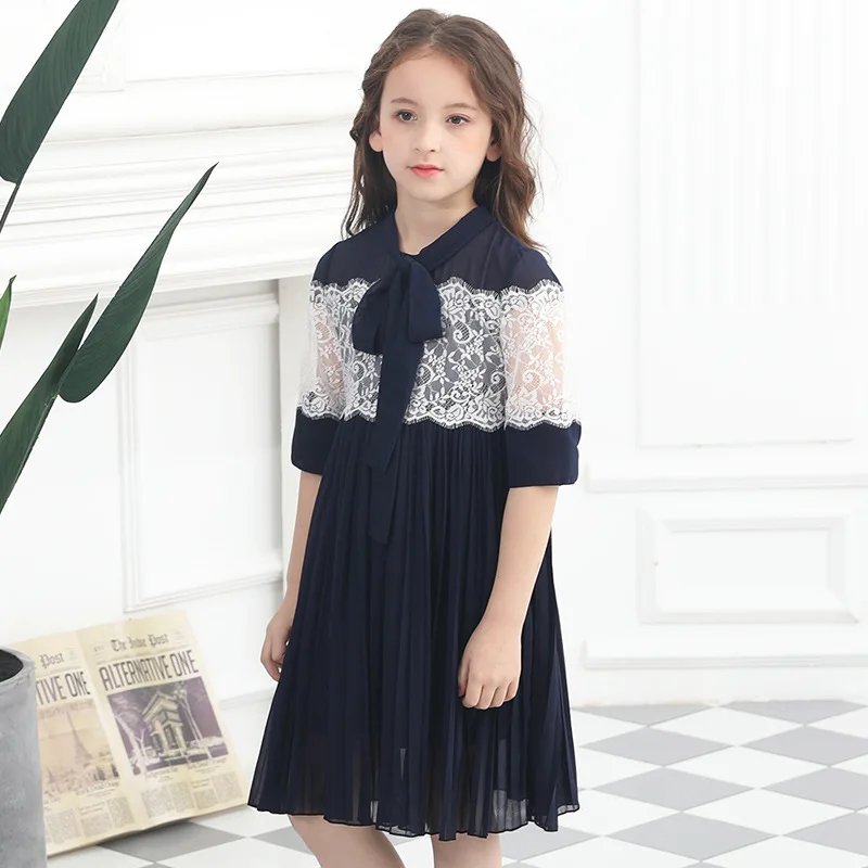 Summer Kids Girls Chiffon Princess For Girls Evening Party Dresses Teenager Children Clothing 5 6 7 8 9 10 11 12 14 16Year