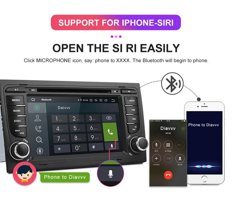 Top Isudar 2 Din Car Multimedia Player GPS Android 9 DVD Automotivo For Audi/A4/S4 2002-2008 Radio Quad Cores RAM 2GB ROM 16GB DSP 17