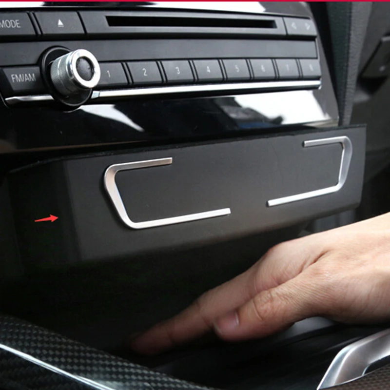 Автомобильная центральная консоль CD панель коробка для хранения BMW X3 F25 X4 F26 14 2016