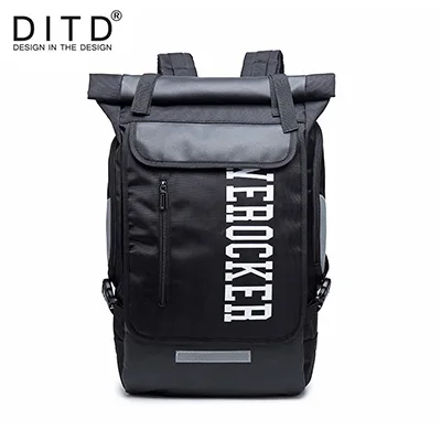 DITD Многофункциональный складной черный рюкзак большой емкости водонепроницаемый дышащий рюкзак для альпинизма Мужская удобная сумка - Цвет: Black